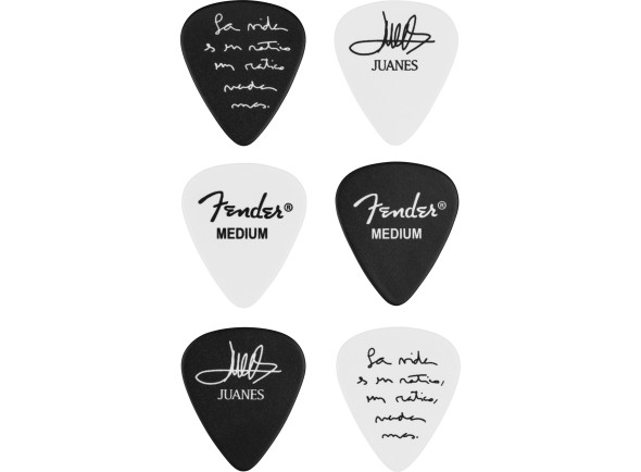 Fender  Palhetas Serie Juanes 351 Celulose 6 Pack